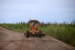 04B Grading The Dempster Dirt Highway Between MacKenzie River Ferry And Fort McPherson Northwest Territories On Day Tour From Inuvik To Arctic Circle.jpg
